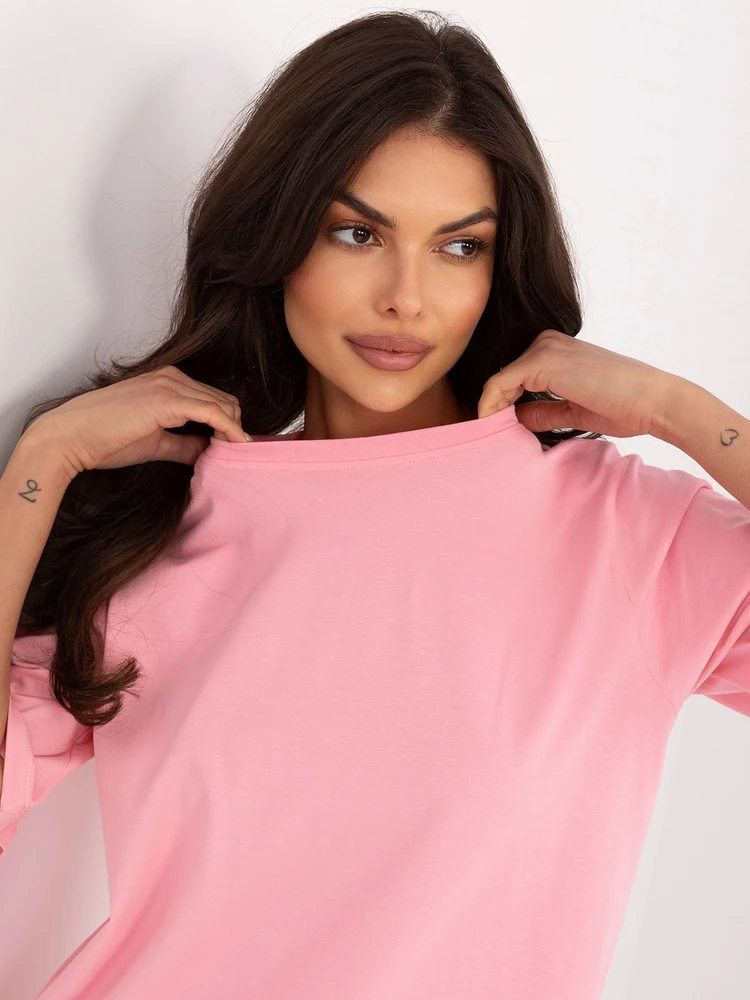 T-shirt- RV-TS-A1089.87-jasny rožinė