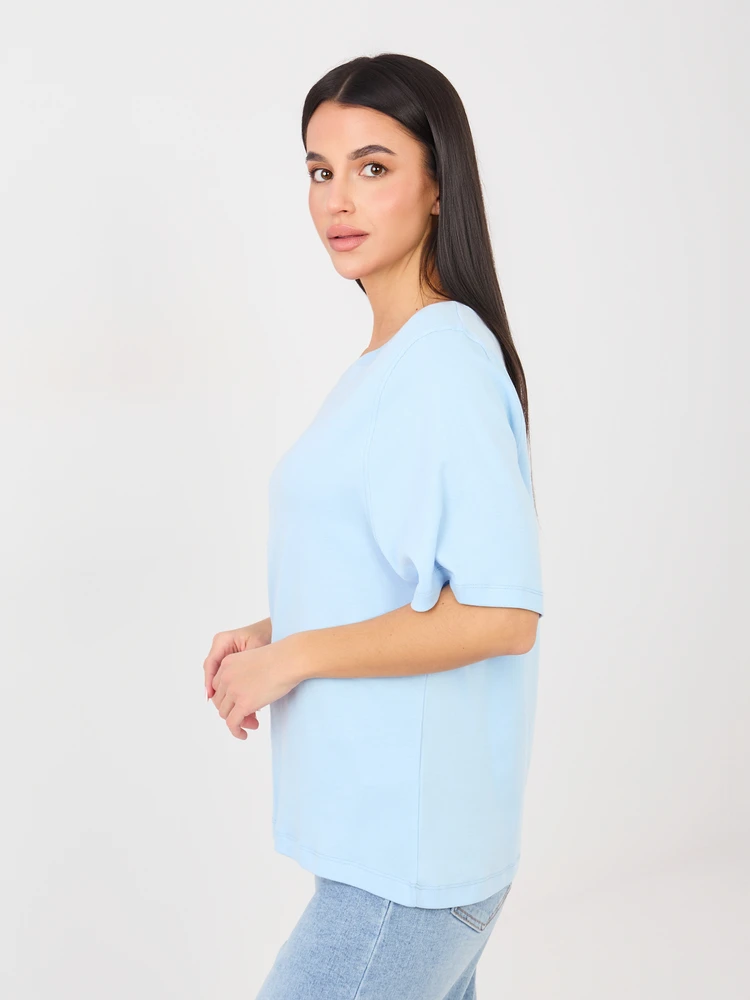 T-shirt-RV-TS-A1090.30-šviesiai mėlyna