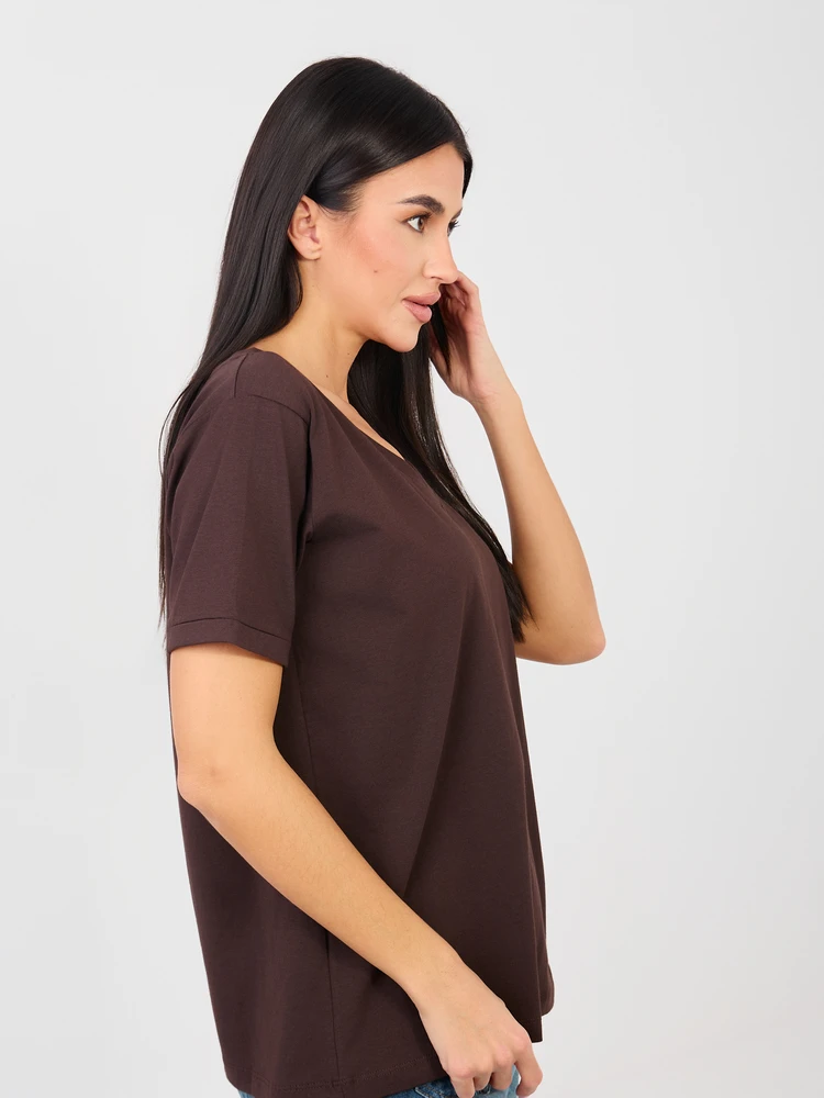 T-shirt-RV-TS-A1094.45-ciemny ruda