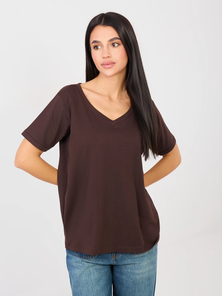 T-shirt-RV-TS-A1094.45-ciemny ruda
