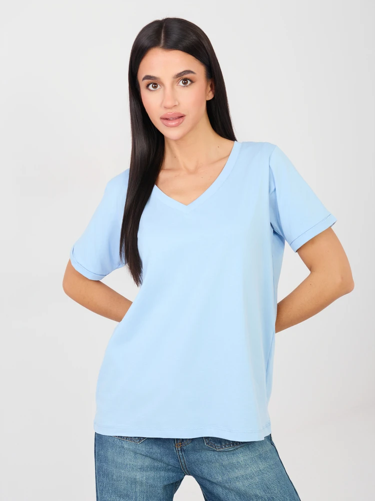 T-shirt-RV-TS-A1094.45-šviesiai mėlyna
