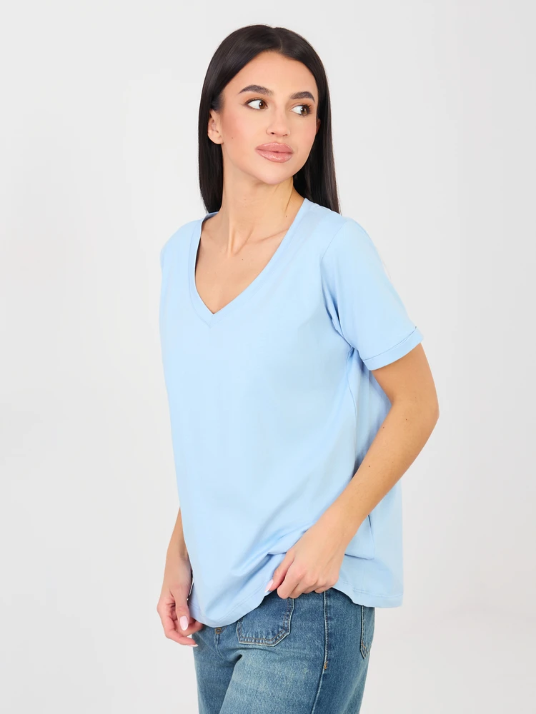 T-shirt-RV-TS-A1094.45-šviesiai mėlyna