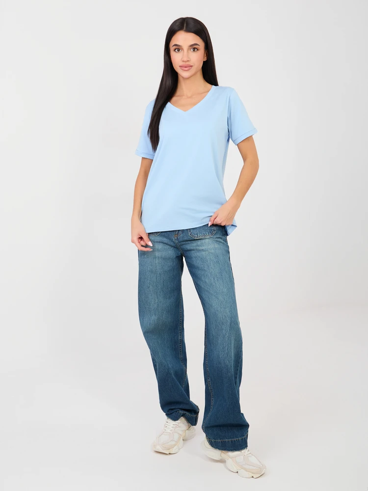 T-shirt-RV-TS-A1094.45-šviesiai mėlyna