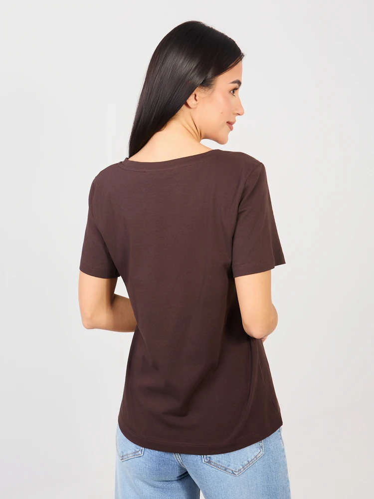 T-shirt-RV-TS-A1095.33-ciemny ruda