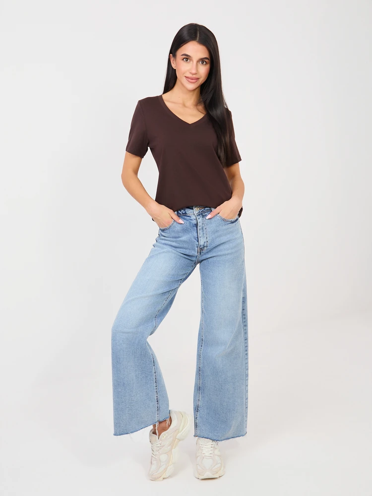 T-shirt-RV-TS-A1095.33-ciemny ruda