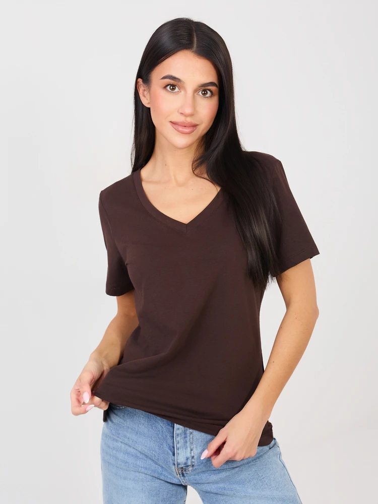 T-shirt-RV-TS-A1095.33-ciemny ruda