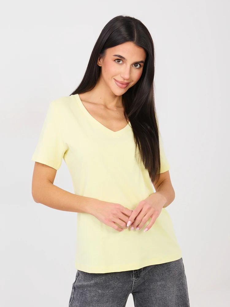 T-shirt-RV-TS-A1095.33-jasny geltona