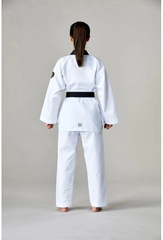 Taekwondo apranga (dobok) MTX 2 juoda – patvirtinta Pasaulio taekwondo federacijos (WT) | MOOTO