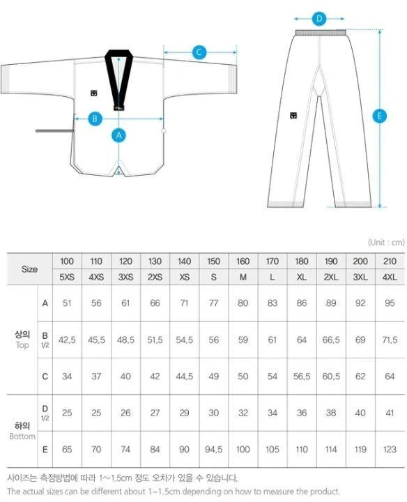 Taekwondo apranga (dobok) MTX 2 juoda – patvirtinta Pasaulio taekwondo federacijos (WT) | MOOTO