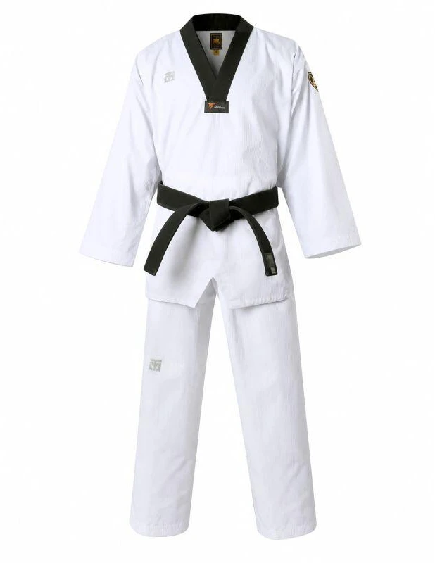 Taekwondo apranga (dobok) MTX 2 juoda – patvirtinta Pasaulio taekwondo federacijos (WT) | MOOTO