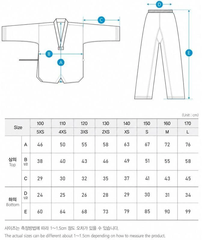 Taekwondo dobok - standartinis (WT) | MOOTO