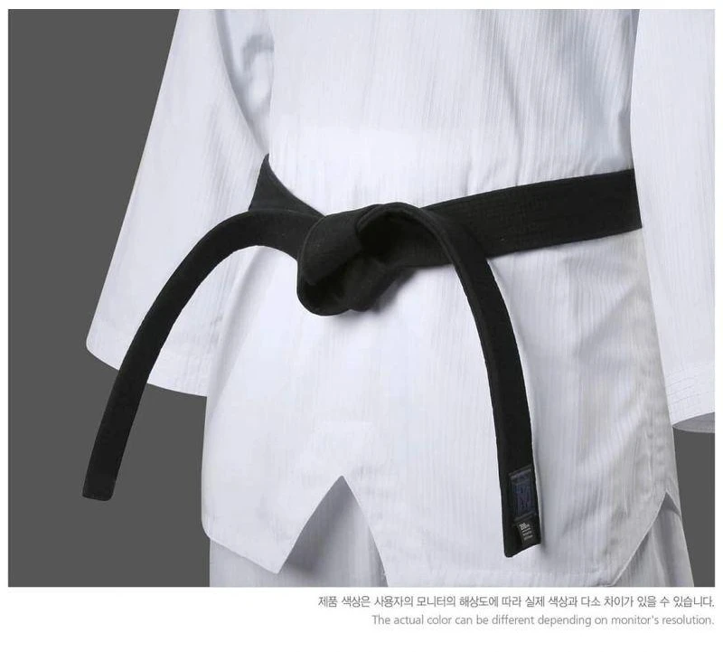 Taekwondo kovotojo juodas diržas 4,5 cm | MOOTO