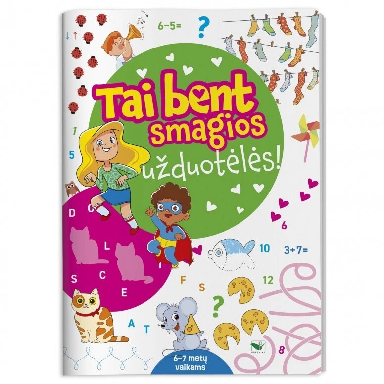 KNYGA Tai bent smagios užduotėlės. 6-7 metų vaikams