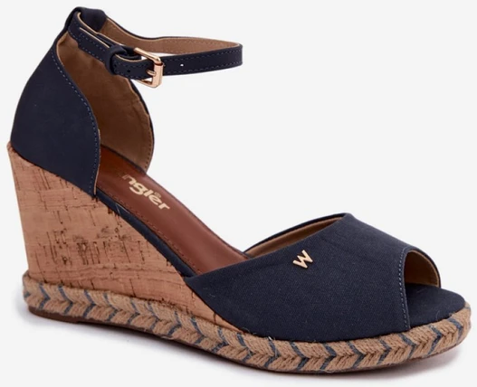 Tamsiai mėlynos basutės su kulnu Step in style