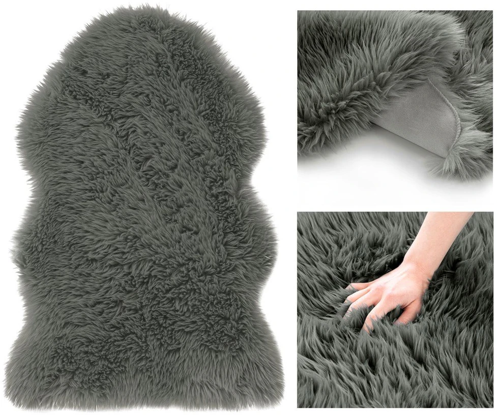 AmeliaHome Tamsiai pilkas kilimas Dokka 75 × 150 cm