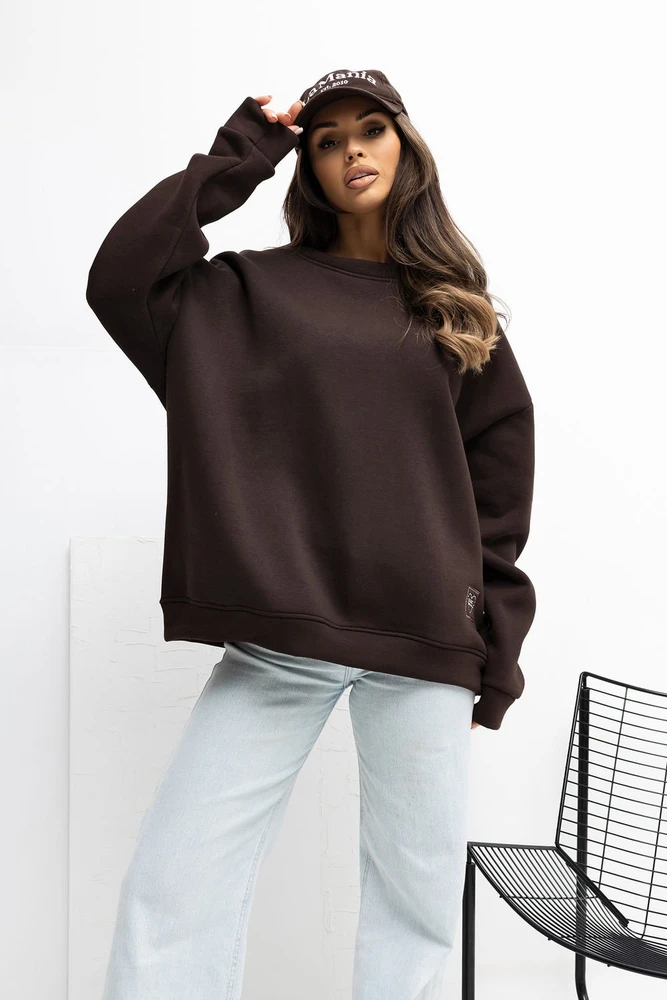 Bluza-RV-BL-A1038.01P-ciemny ruda