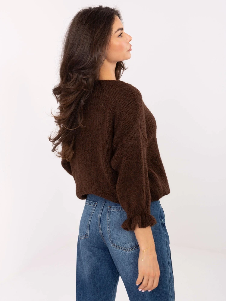 Sweter-MI-SW-2912.10X-ciemny ruda