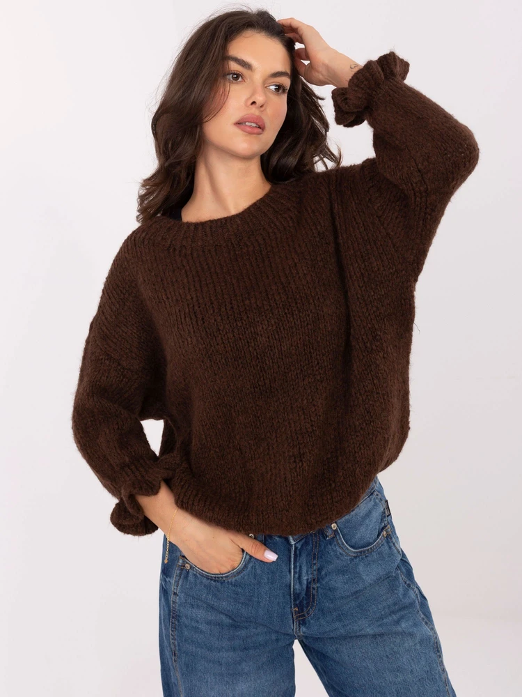 Sweter-MI-SW-2912.10X-ciemny ruda
