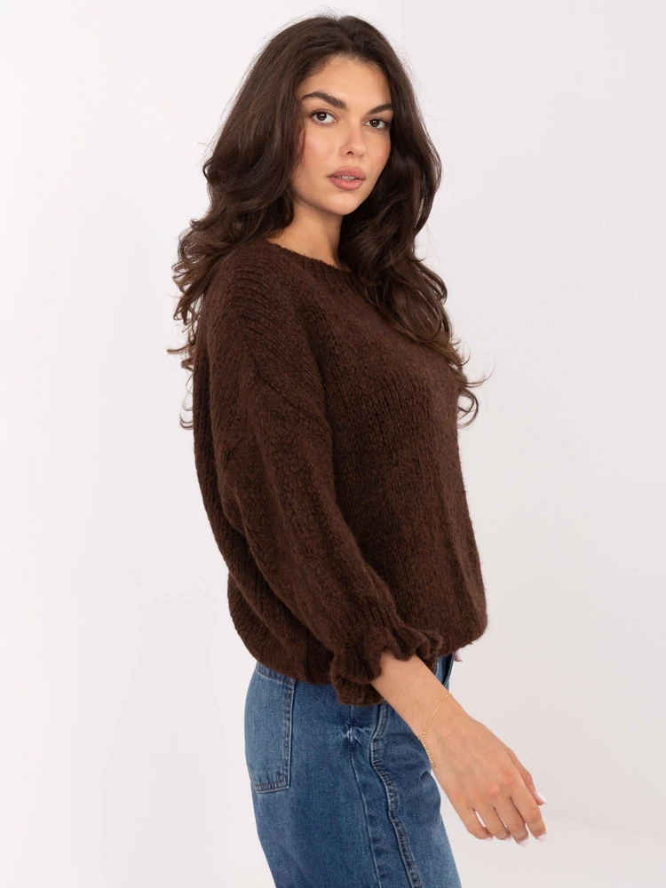 Sweter-MI-SW-2912.10X-ciemny ruda