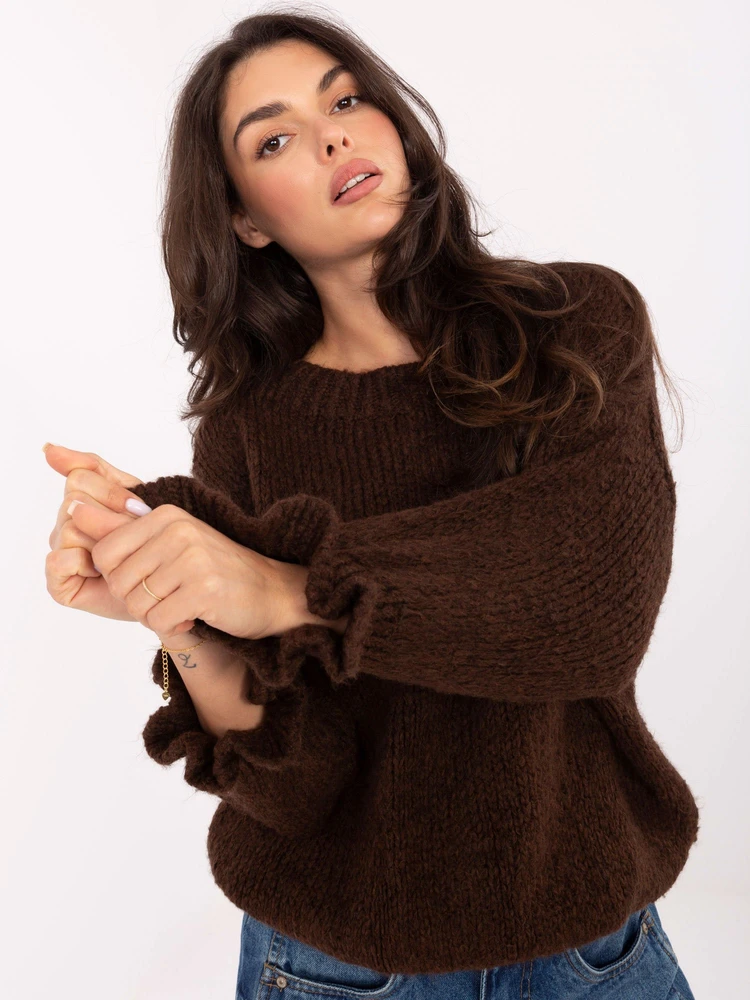 Sweter-MI-SW-2912.10X-ciemny ruda