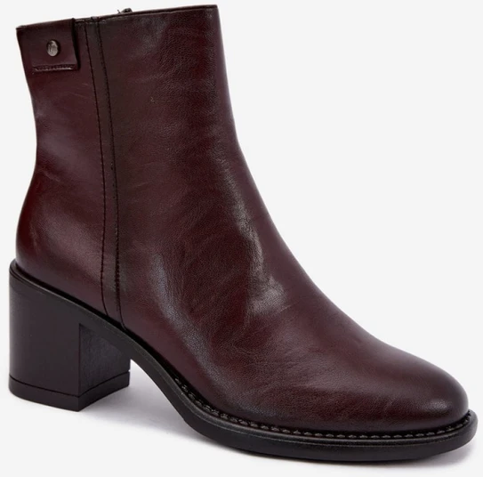 Tamsiai rudi aulinukai su kulnu Step in style