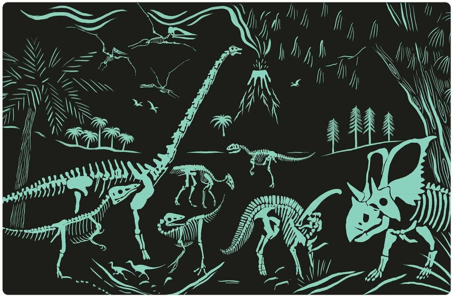 Tamsoje šviečianti dėlionė – Dinozaurai
