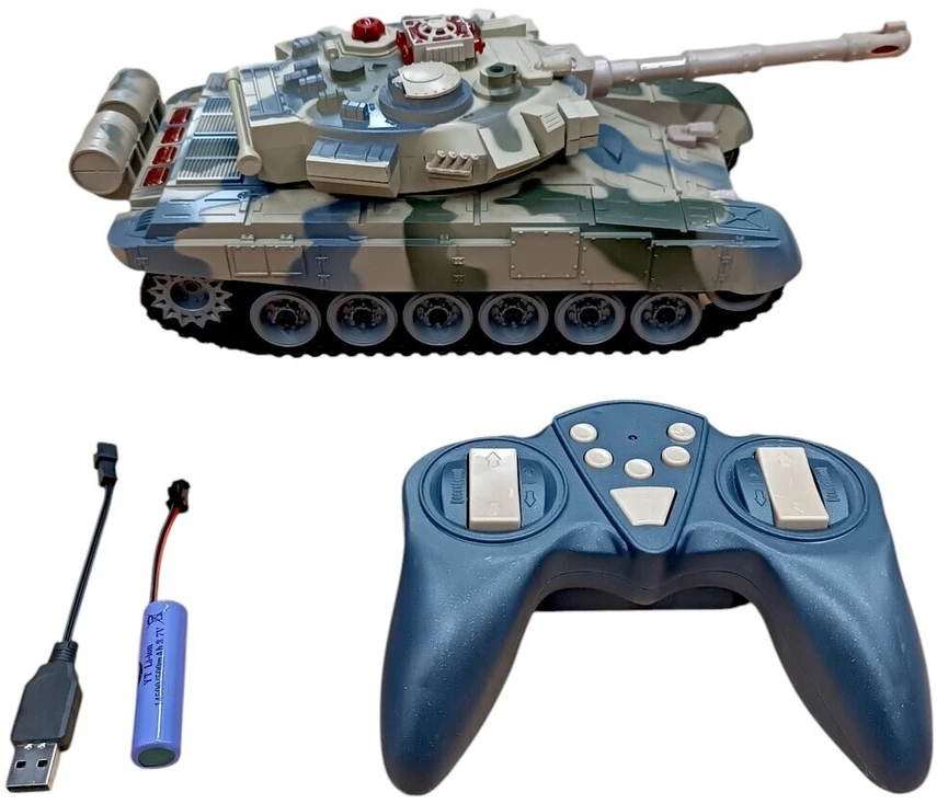 Tankas su nuotolinio valdymo pulteliu