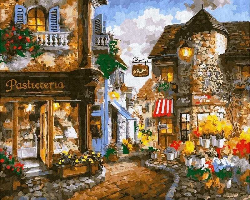 Tapyba pagal skaičius Konditerijos gatvė 40x50 cm