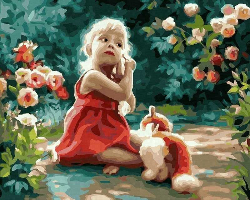 TPS Tapyba pagal skaičius Mergaitė 40x50 cm