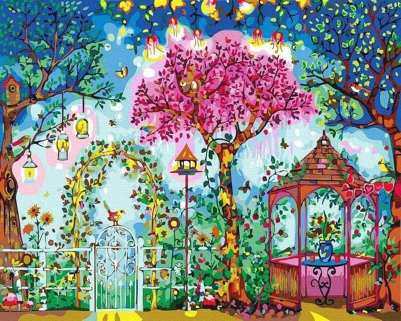 Tapyba pagal skaičius Spalvingas parkas 40x50 cm