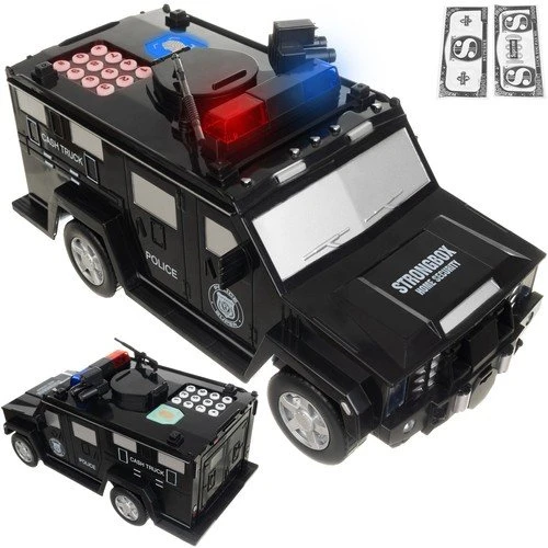 Iso Trade Interaktyvi taupyklė Policijos automobilis 4180