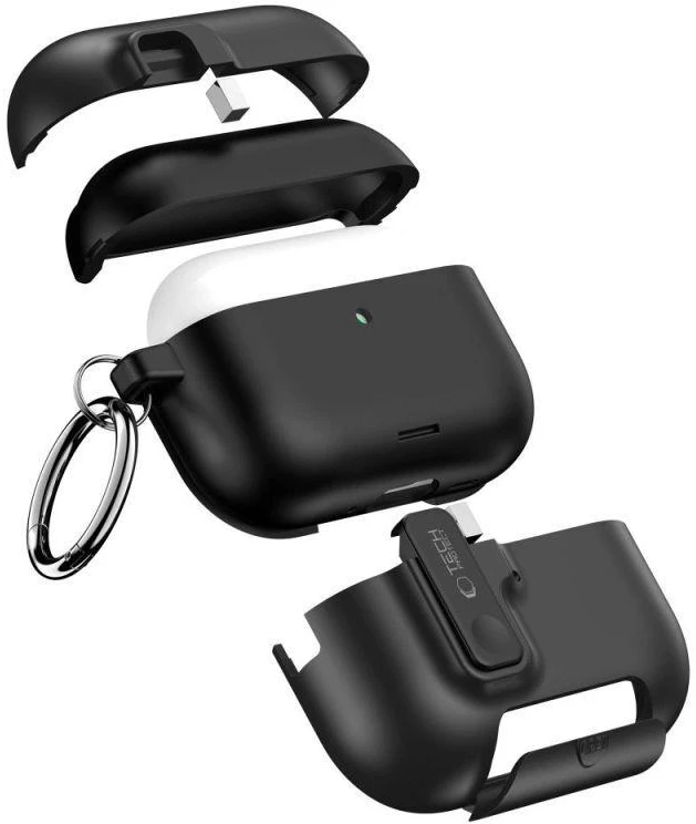 Tech-Protect Aptakus dėklas su kabliuku AirPods Pro 3 - Juodas