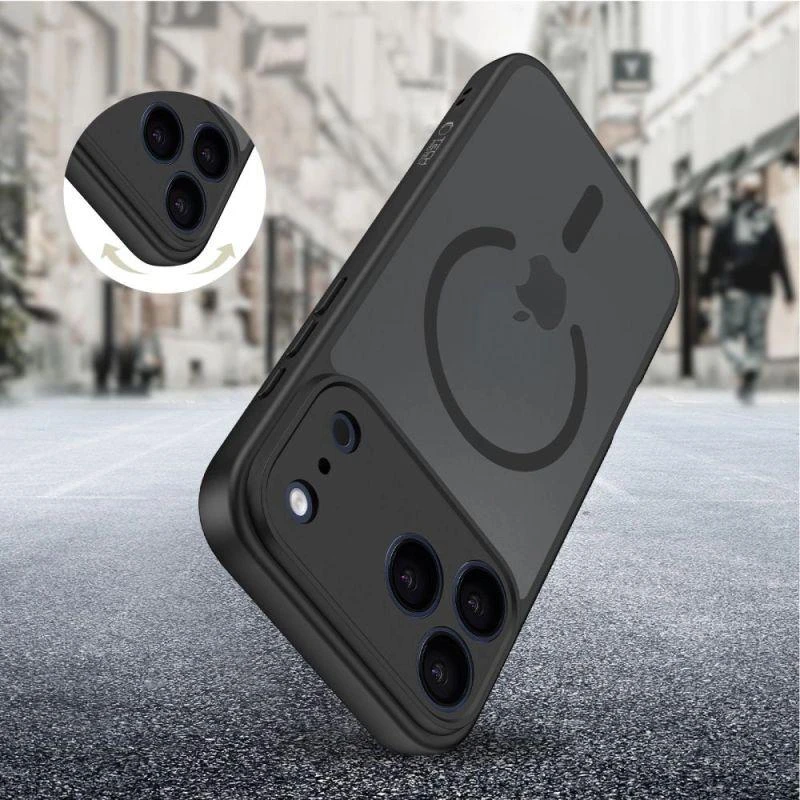 „Tech-Protect BasicMag MagSafe“ dėklas, skirtas „iPhone 17 Pro“ – matinis juodas