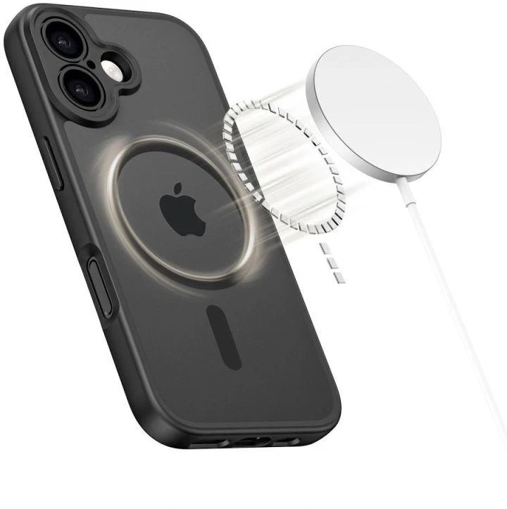„Tech-Protect BasicMag MagSafe“ dėklas, skirtas „iPhone 17“ – matinis juodas