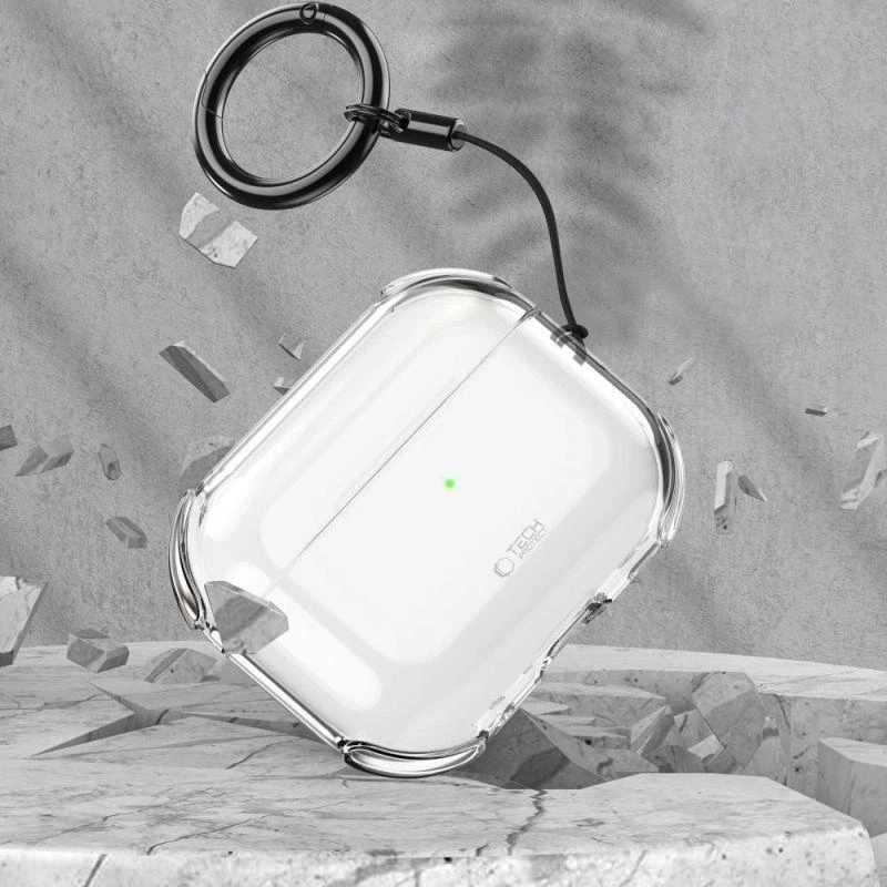 Tech-Protect Bounce dėklas skirtas AirPods Pro 3 - Skaidrus