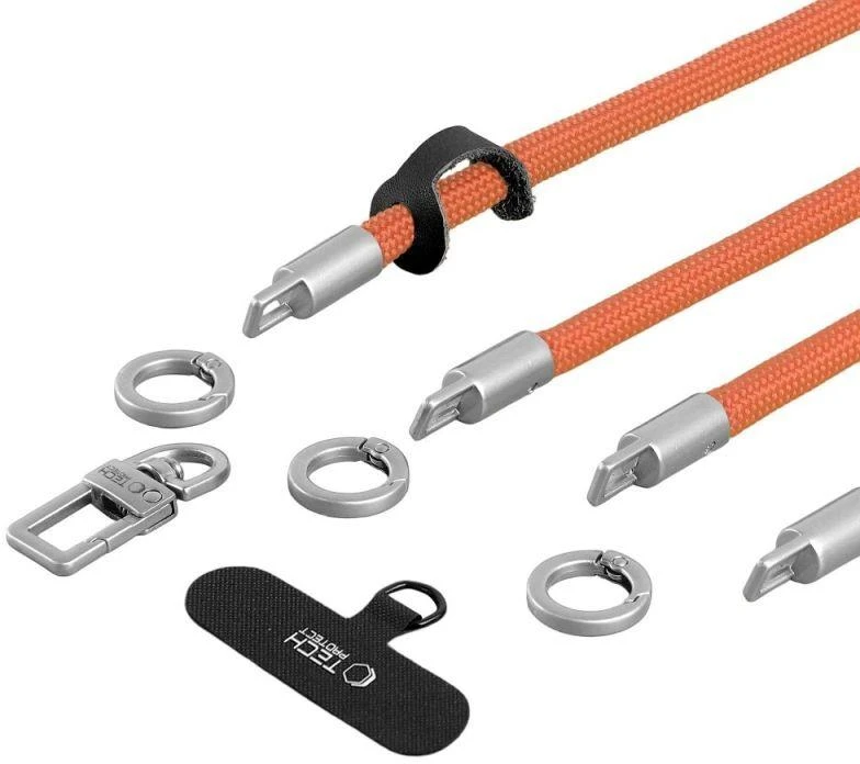 Tech-Protect C10S virvė per petį ir riešą Oranžinis/Titanium