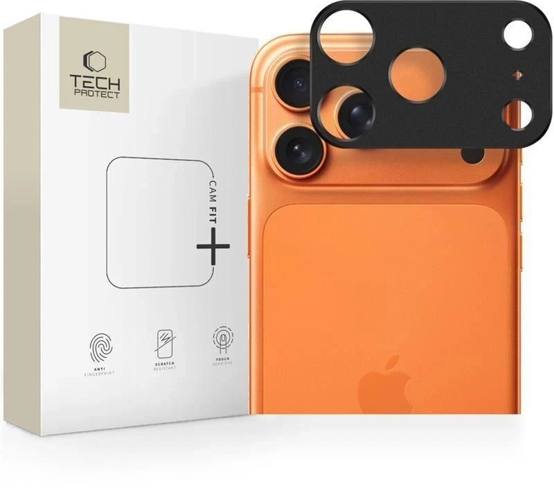 „Tech-Protect Camalloy Fit+“ dėklas, skirtas „iPhone 17 Pro Max“ – Juodas