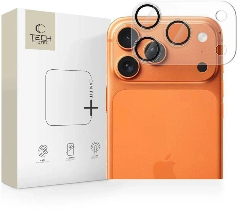 Telefono kameros apsauga Tech-Protect CamFull Fit+ Apple iPhone 17 Pro matte clear