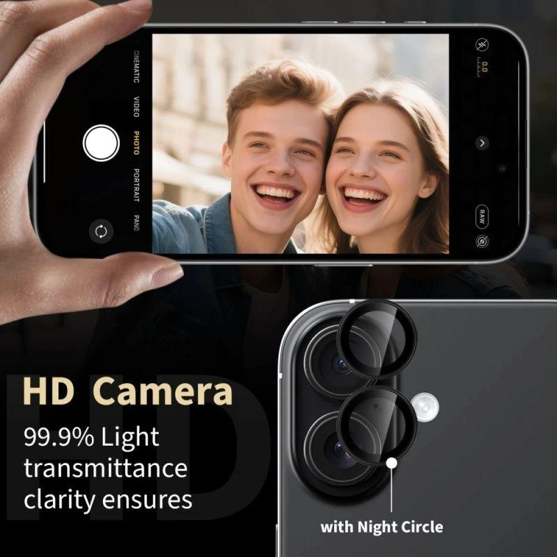 „Tech-Protect Camring Fit+“ kameros dėklas, skirtas „iPhone 17“ - Violetinė