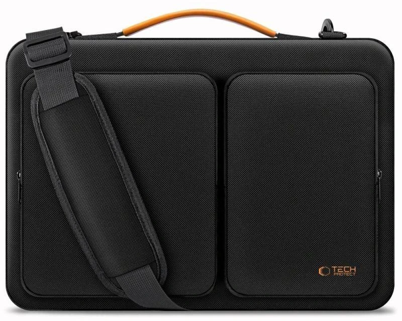 Tech-Protect Defender Bag for 15-16 Nešiojamas kompiuteris - Juodas and Oranžinis