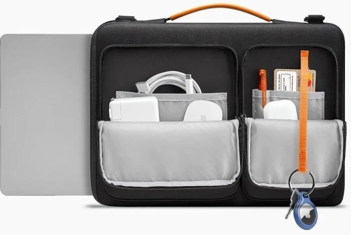 Tech-Protect Defender Bag for 15-16 Nešiojamas kompiuteris - Juodas and Oranžinis