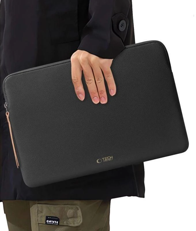Tech-Protect Fleece Nešiojamas kompiuteris Bag 15-16 - Juodas