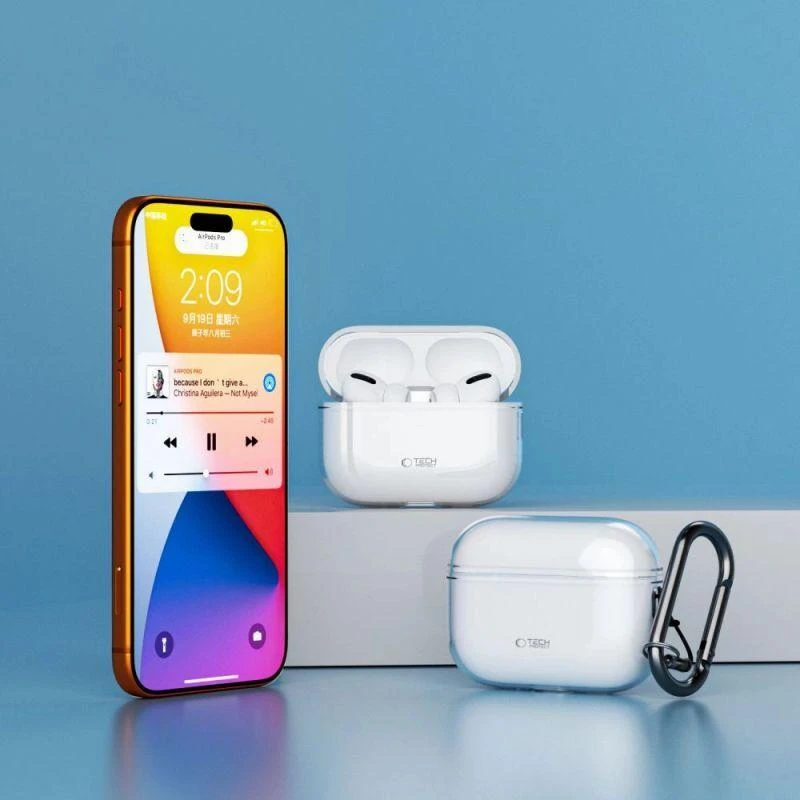 Tech-Protect FlexAir dėklas, skirtas AirPods Pro - Skaidrus