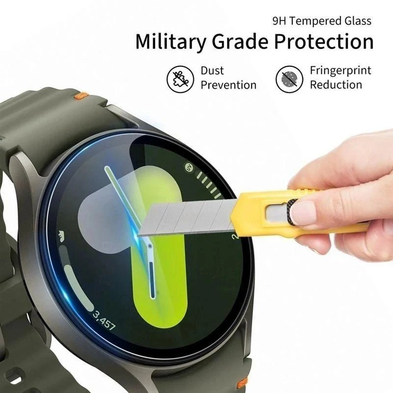 „Tech-Protect Glass Fit+“ 2 grūdinto stiklo pakuotė, skirta „Huawei Watch GT 6 46mm“ – skaidri.