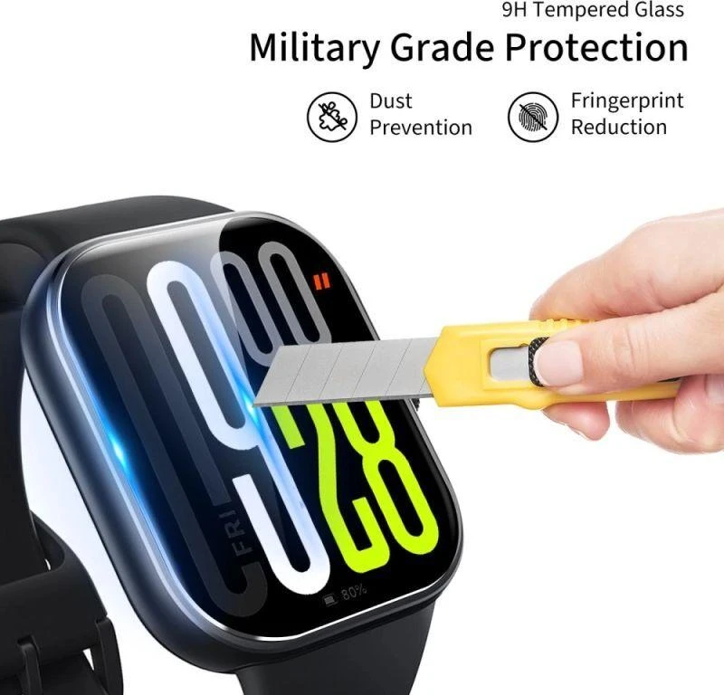 Tech-Protect Glass Fit+ grūdintas stiklas, 2 vnt., skirta Huawei Watch Fit 4 Pro - skaidrus
