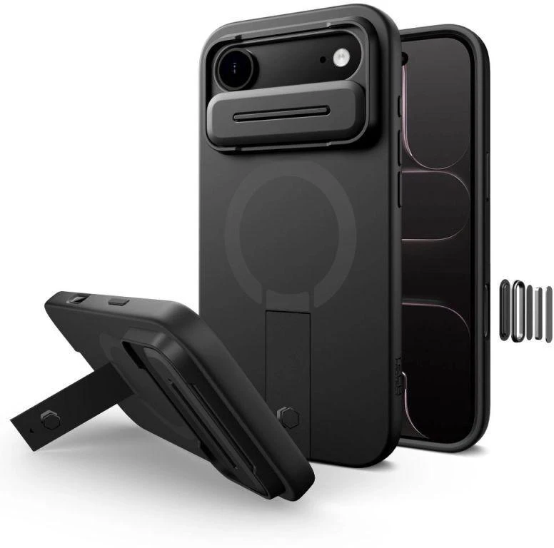 Tech-Protect Kevlar Aura MagSafe dėklas skirtas Apple iPhone Air – juodos spalvos
