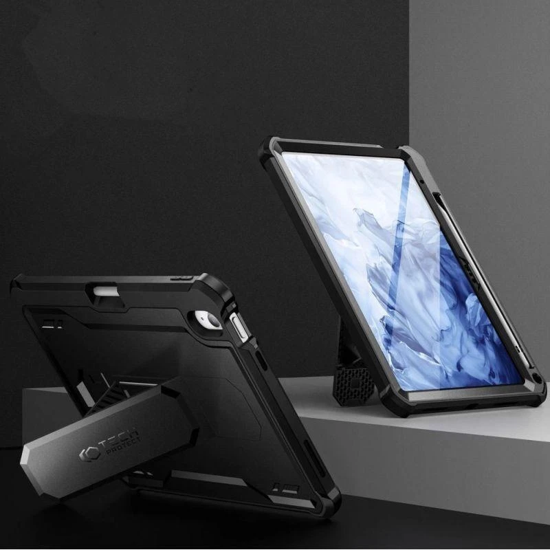 Tech-Protect Kevlar Pro Apple iPad 10.9” 10 / 2022 / 11” 11 / 2025 – dėklas planšetiniam kompiuteriui juodos spalvos