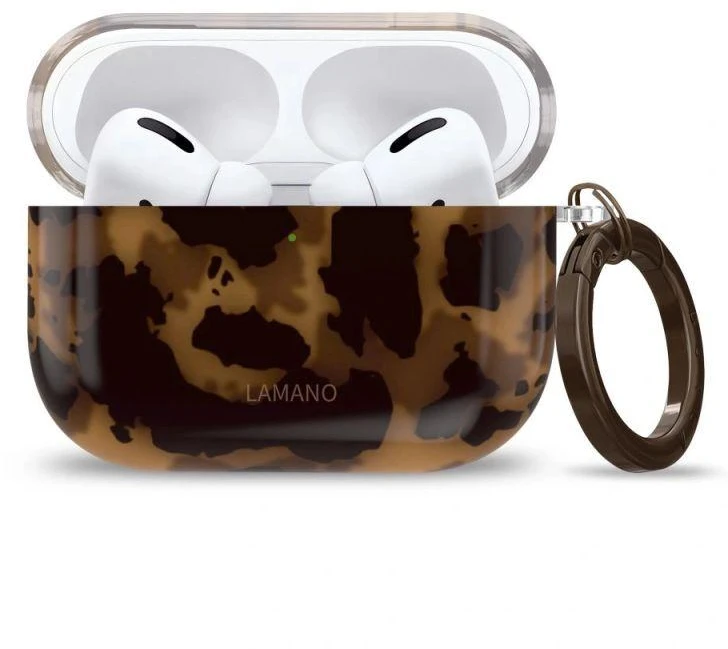 Tech-Protect Lamano dėklas skirtas AirPods Pro 3 - juodas ir rudas