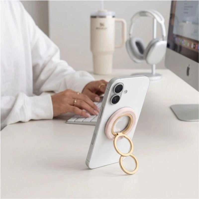 Tech-Protect MMR700 Lamano magnetic MagSafe žiedas telefonui rožinės spalvos/auksos spalvos