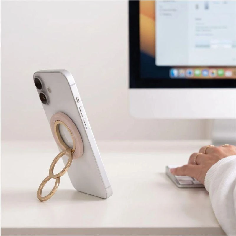 Tech-Protect MMR700 Lamano magnetic MagSafe žiedas telefonui rožinės spalvos/auksos spalvos